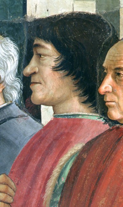 Lorenzo Medici (detail) by Domenico Ghirlandaio